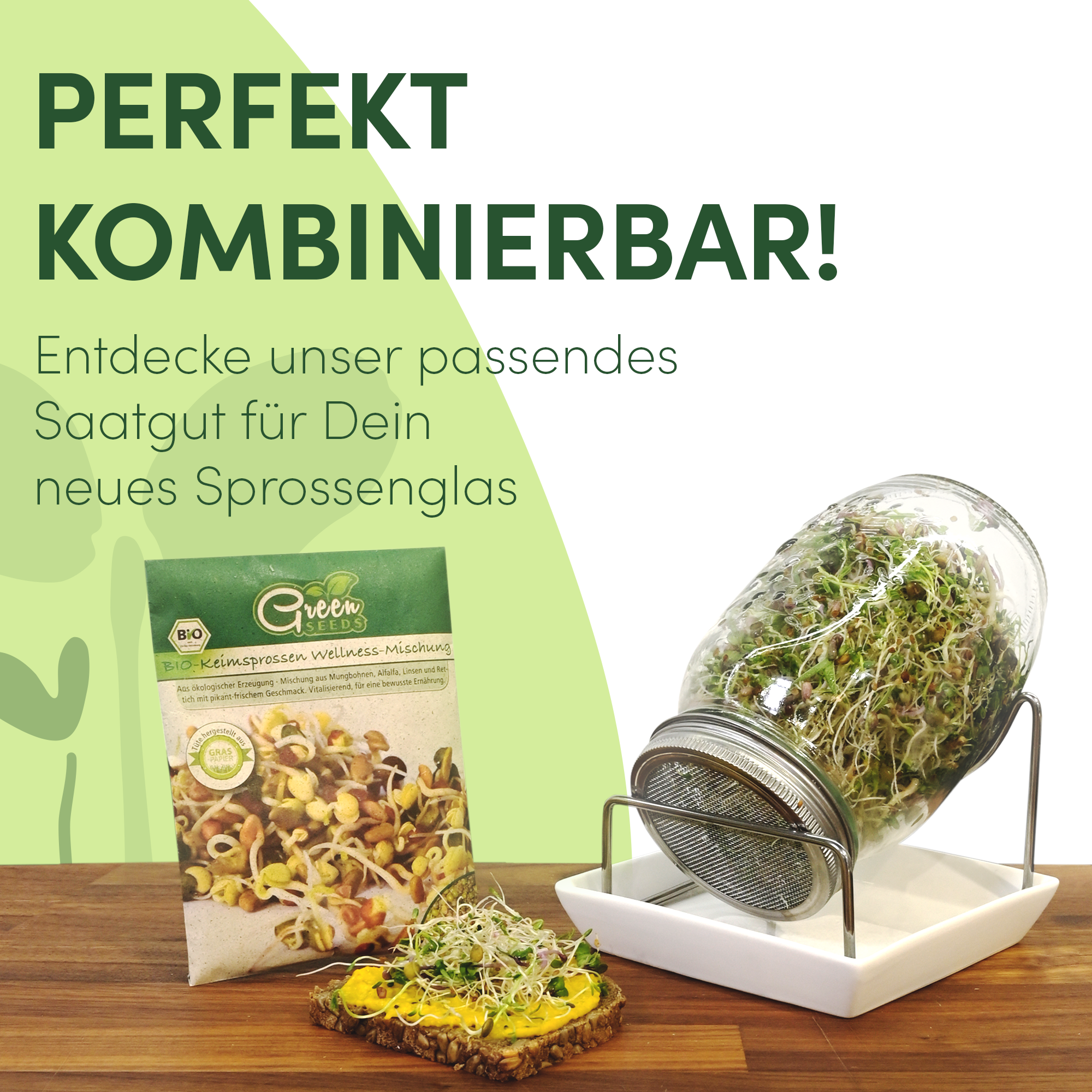 Green SEEDS Kressesieb 2er Set