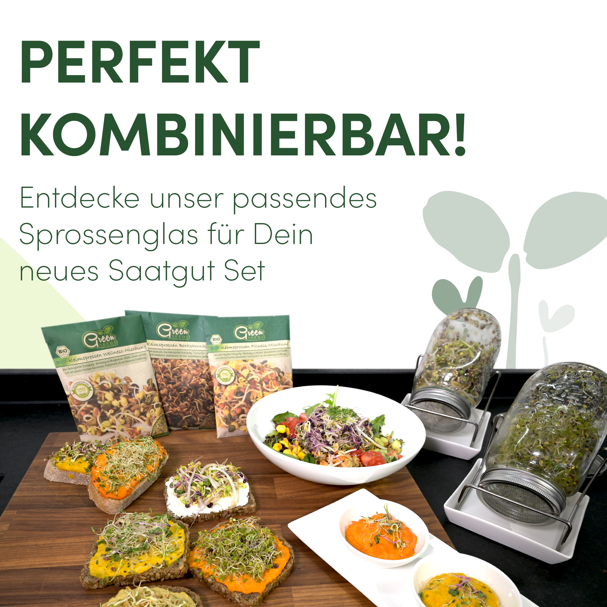 Keimsprossen Saatgut 3er Set-Wellness