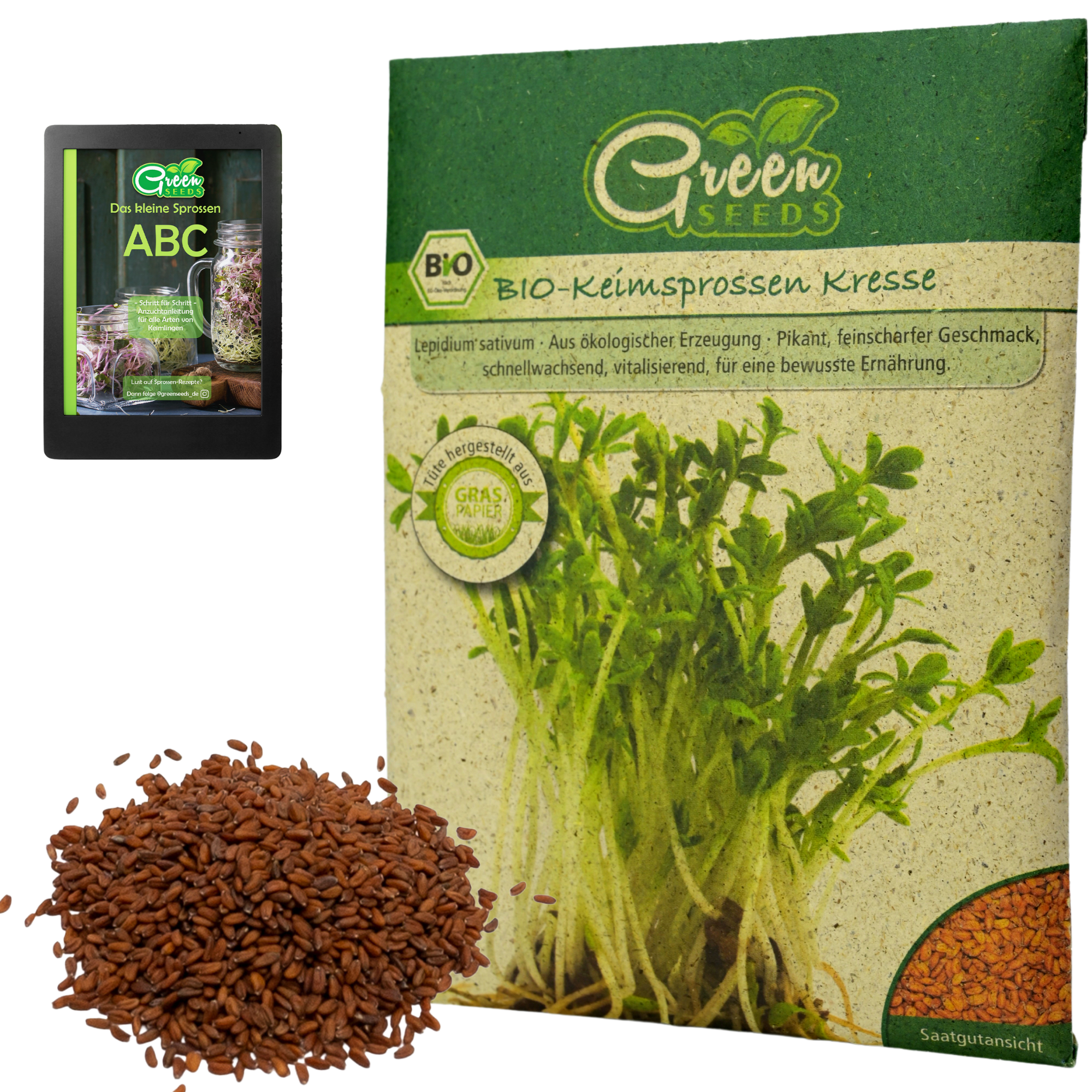 bio sprossen saatgut Keimsprossen Bio-Saatgut 1er Set