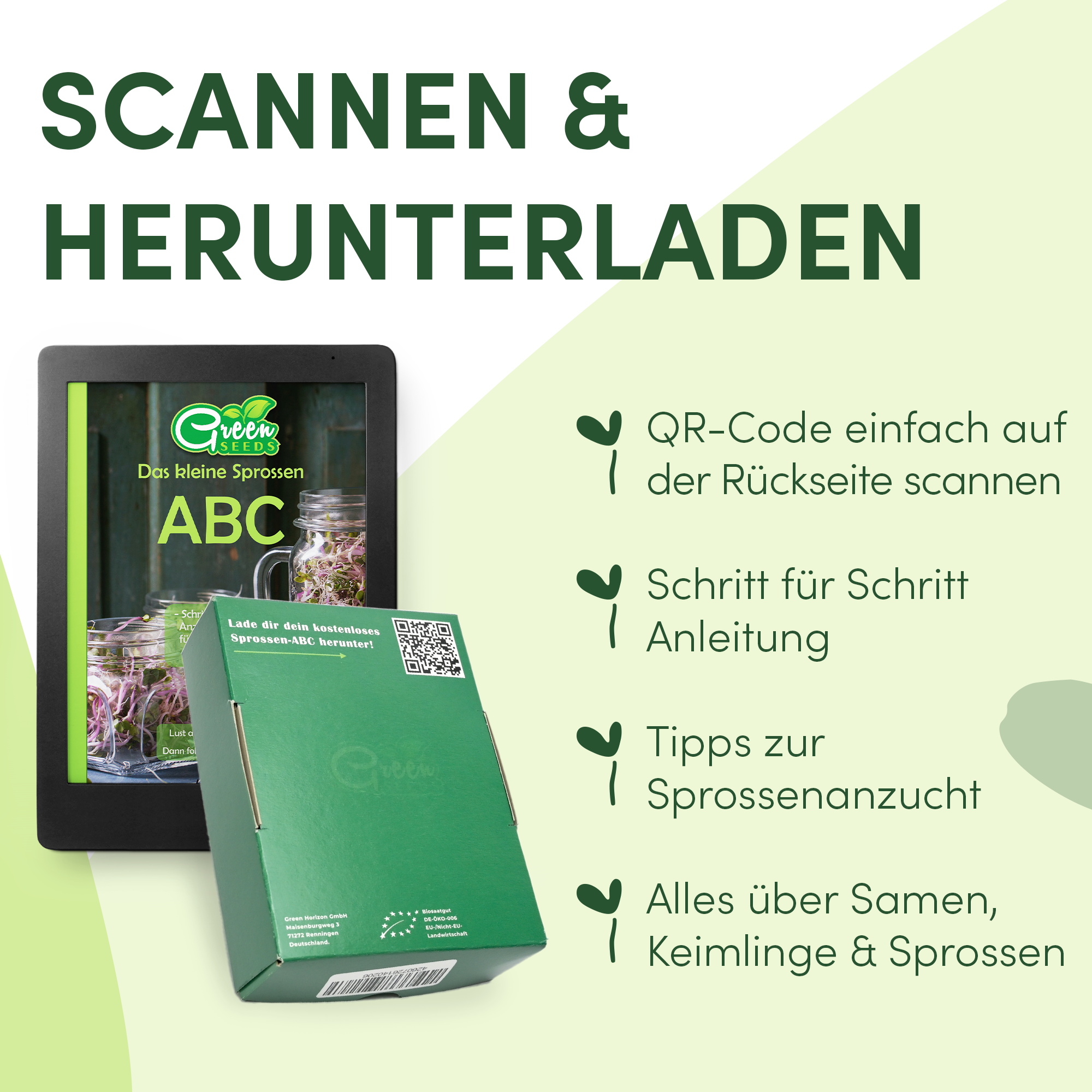 Keimsprossen Saatgut 3er Set-Fitness - GreenSeeds Store